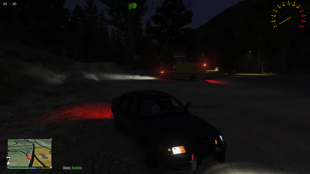 Could contain: vehicle, land vehicle, outdoor, wheel, car, screenshot, road, dark, night, street