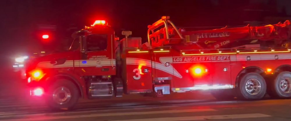 Could contain: fire, firefighter, truck, vehicle, transport, fire department, land vehicle, emergency service, fire apparatus, wheel, outdoor, emergency vehicle, emergency, road, rescue, red, auto part, fire station, light, department, street