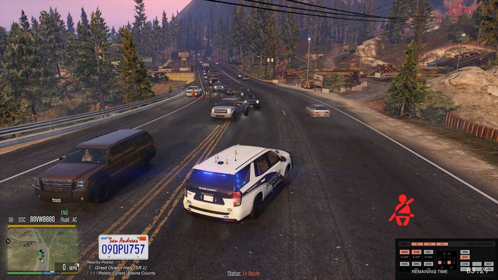 Could contain: vehicle, land vehicle, car, text, road, outdoor, tree, screenshot, wheel, street, way, highway