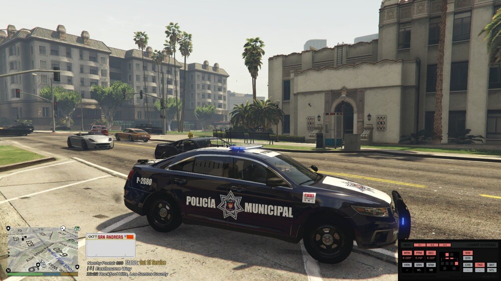 Could contain: vehicle, land vehicle, wheel, text, outdoor, transport, car, tire, law enforcement, police car, full-size car, road, police, street