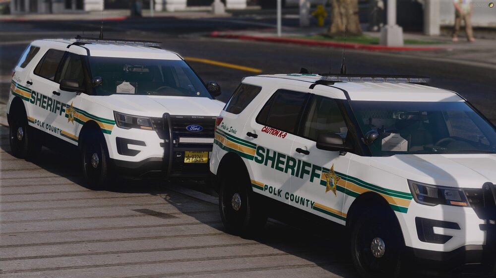 Could contain: vehicle, land vehicle, wheel, outdoor, text, law enforcement, police car, transport, emergency service, emergency vehicle, vehicle registration plate, police van, tire, full-size car, road, emergency, street, police, car, parked