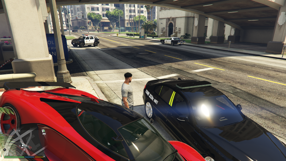 Could contain: land vehicle, vehicle, wheel, outdoor, building, car, auto part, road, person, supercar, ground, track