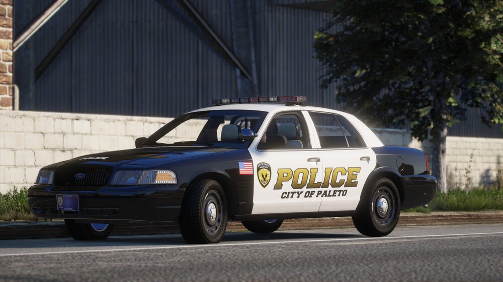 Could contain: vehicle, land vehicle, wheel, outdoor, text, law enforcement, police, police car, transport, full-size car, tire, ford crown victoria police interceptor, auto part, road, car, street
