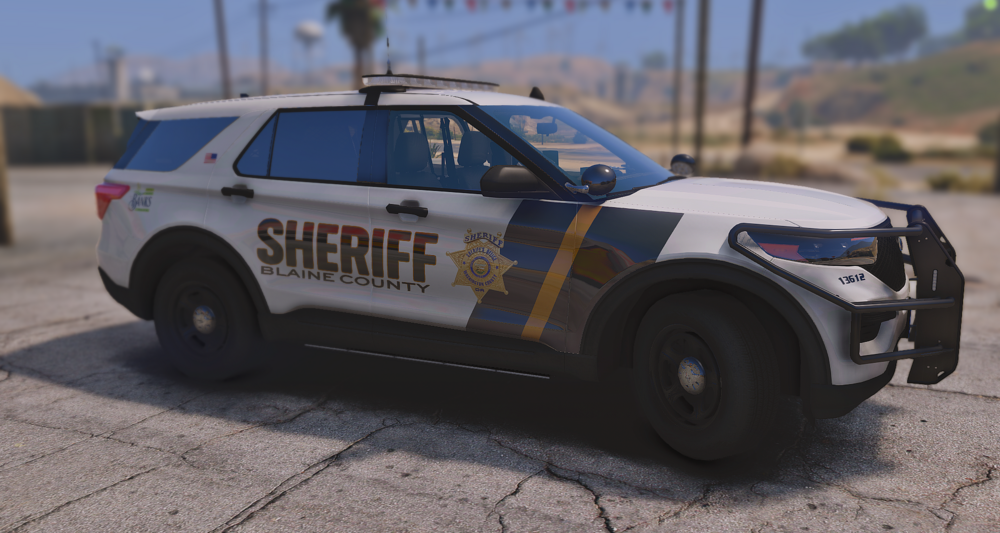 Could contain: vehicle, land vehicle, wheel, tire, outdoor, transport, sky, auto part, car, sport utility vehicle, automotive exterior, automotive tire, police car, bumper, law enforcement, roof rack, ground, police, parked