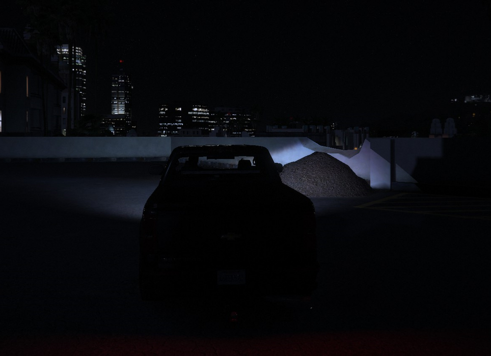 Could contain: vehicle, land vehicle, outdoor, darkness, dark, night, car, light