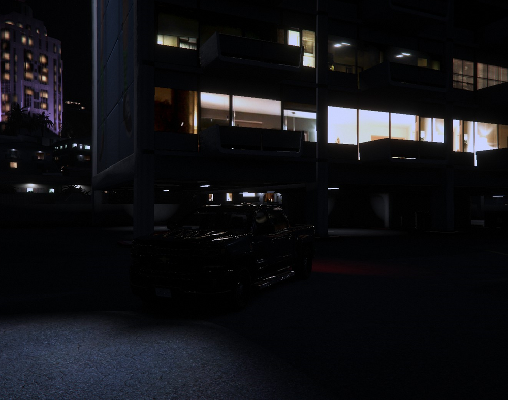 Could contain: building, darkness, window, indoor, night, light, dark, ceiling