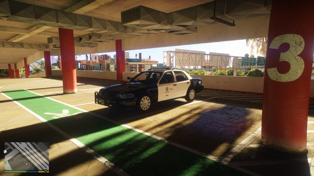 Could contain: vehicle, land vehicle, wheel, tire, building, ceiling, outdoor, ground, floor, parked, car