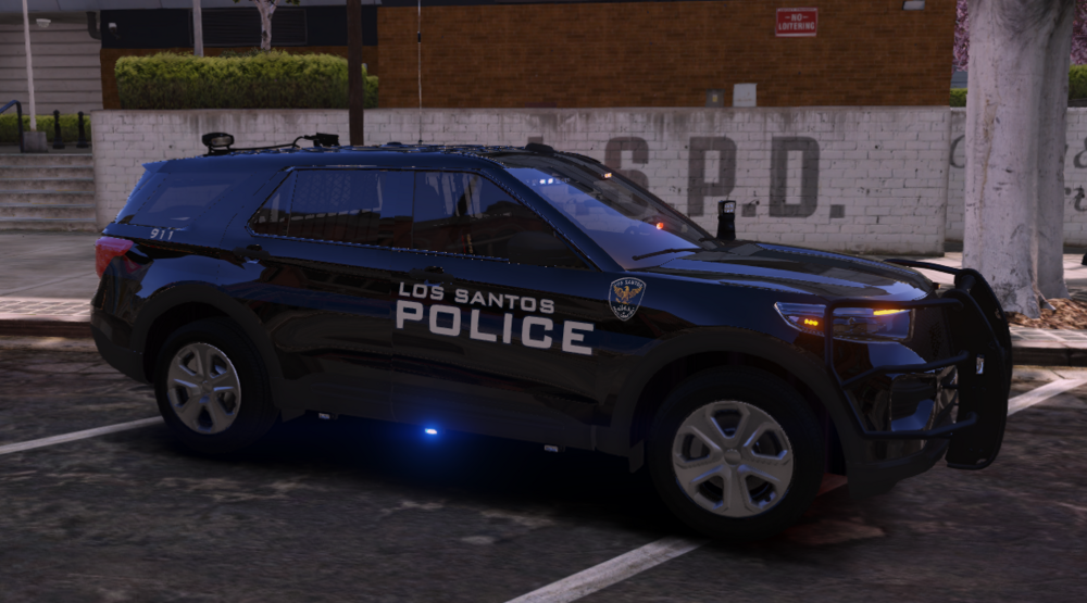 Could contain: vehicle, land vehicle, wheel, tire, car, outdoor, sport utility vehicle, auto part, transport, text, bumper, compact sport utility vehicle, automotive exterior, building, ford, roof rack, crossover suv, automotive tire, mitsubishi, automotive luggage rack, automotive carrying rack, police, parked, street