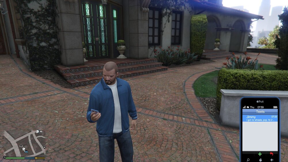 Could contain: clothing, outdoor, plant, man, person, building, suit, tree, footwear, screenshot, ground, standing