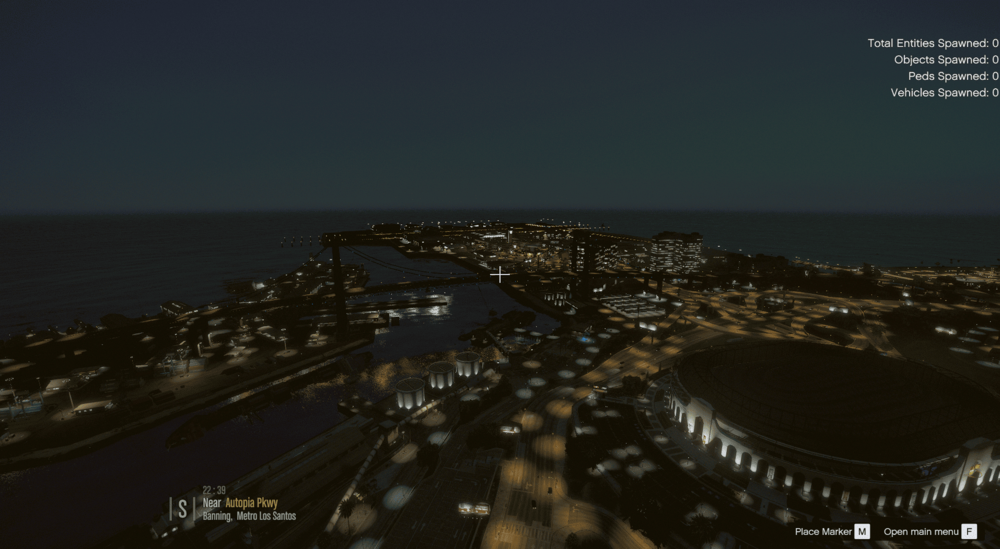 Could contain: water, sky, night, aerial photography, screenshot, bird's-eye view, outdoor