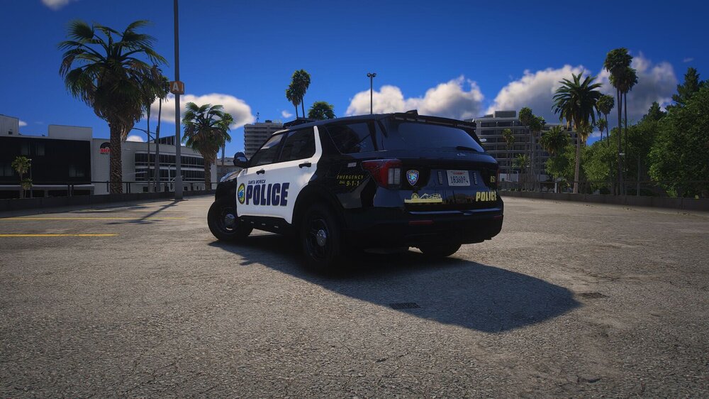 Could contain: sky, outdoor, land vehicle, vehicle, wheel, transport, tire, tree, automotive exterior, auto part, vehicle registration plate, road, motor vehicle, palm tree, car, ground, parked, street, police