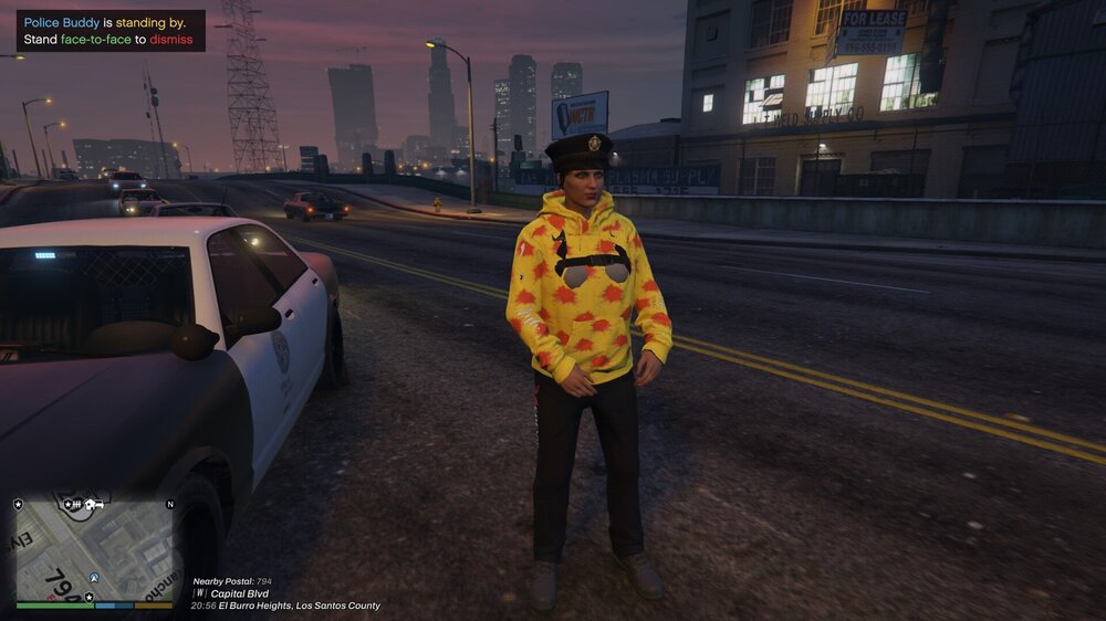 Could contain: clothing, land vehicle, vehicle, car, person, text, outdoor, screenshot, pc game, sky, street