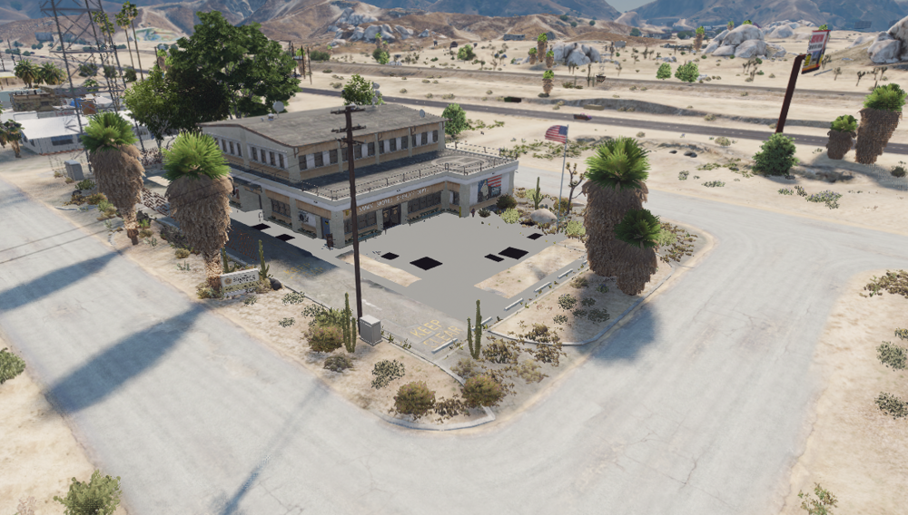 Could contain: outdoor, tree, ground, plant, sky, house, landscape, mountain