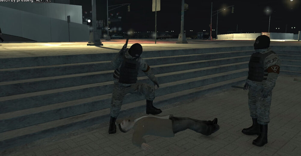 Could contain: outdoor, footwear, person, clothing, ground, dog, street