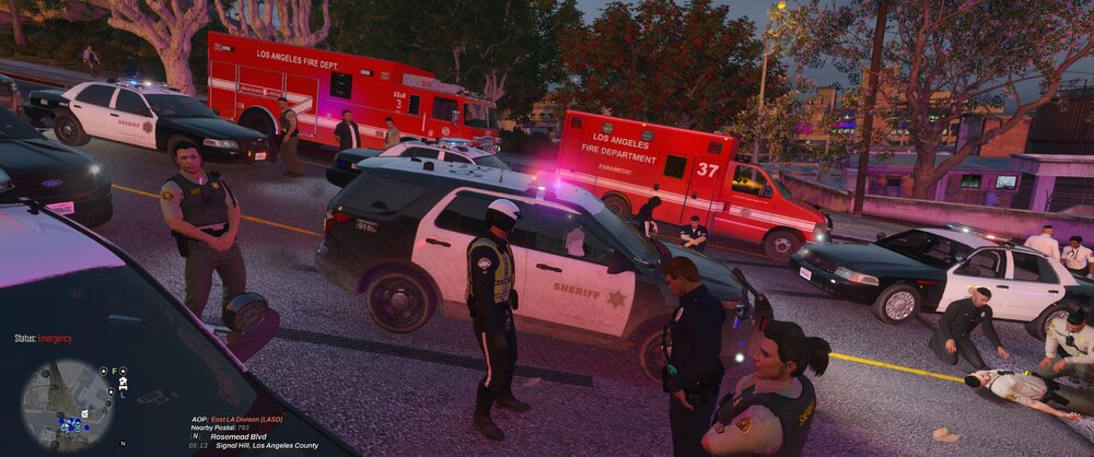 Could contain: vehicle, land vehicle, outdoor, car, wheel, firefighter, transport, van, road, people, street