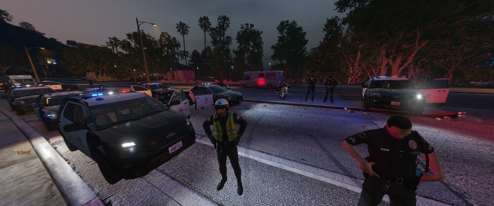 Could contain: outdoor, sky, tree, car, vehicle, land vehicle, ground, pc game, road, person, street