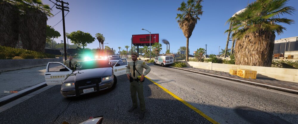 Could contain: outdoor, sky, vehicle, land vehicle, road, car, wheel, tree, palm tree, street, road surface, asphalt, palm, ground