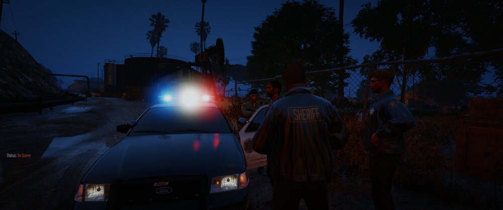 Could contain: outdoor, sky, vehicle, land vehicle, tree, person, light, night, street