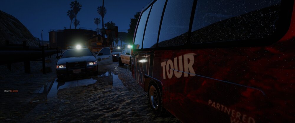 Could contain: sky, outdoor, vehicle, land vehicle, car, night, snow, ground, winter