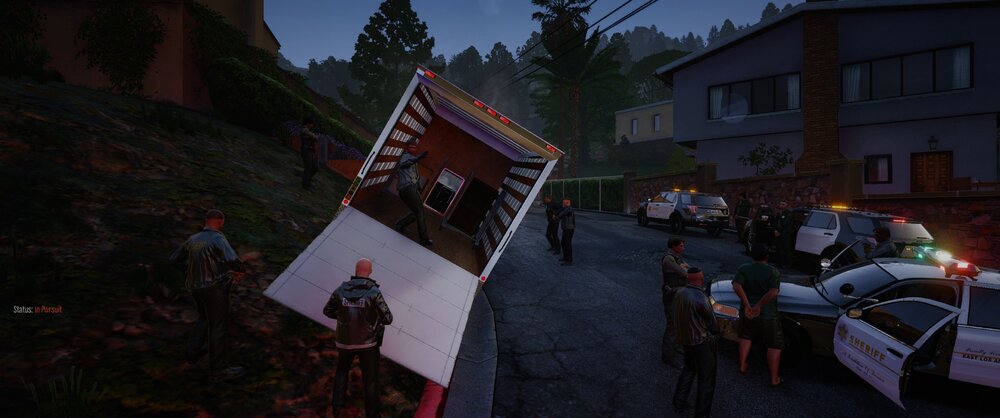 Could contain: outdoor, house, screenshot, tree, sky, pc game