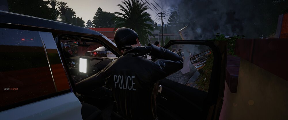 Could contain: sky, pc game, tree, screenshot, vehicle, outdoor, person