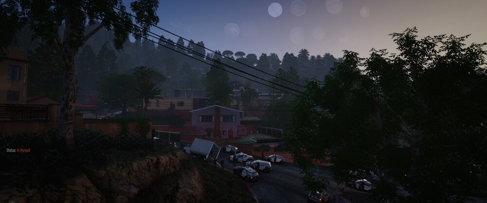 Could contain: outdoor, tree, sky, moon, house, land vehicle, night, street, landscape