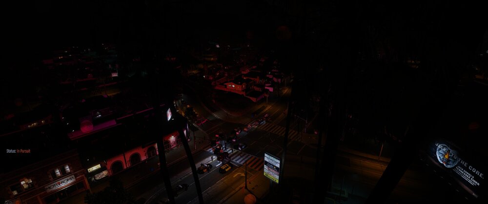 Could contain: darkness, city, outdoor, night, light, street