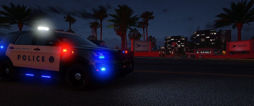 Could contain: vehicle, outdoor, land vehicle, sky, wheel, road, car, tree, tire, automotive tail & brake light, automotive lighting, vehicle registration plate, auto part, automotive exterior, palm, transport, text, light, street, police, night