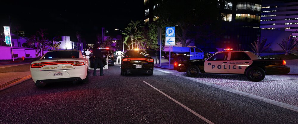 Could contain: vehicle, outdoor, land vehicle, car, road, wheel, building, text, street, night, city, light, police, ground