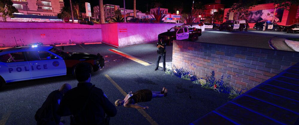 Could contain: car, purple, outdoor, street, night, ground, person, people