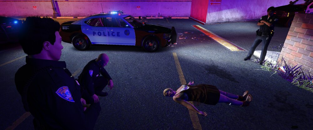 Could contain: vehicle, land vehicle, wheel, tire, clothing, road, outdoor, person, ground, car, purple, people, night