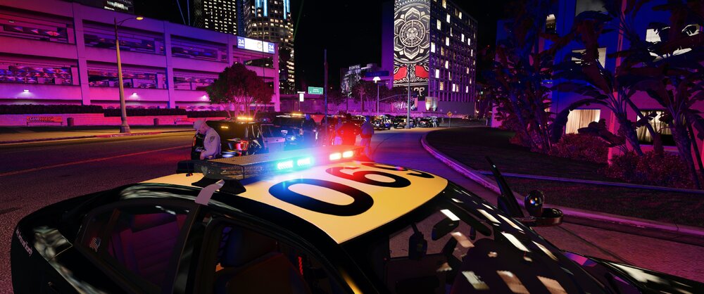 Could contain: building, skyscraper, vehicle, car, land vehicle, screenshot, outdoor, night, street, light, city