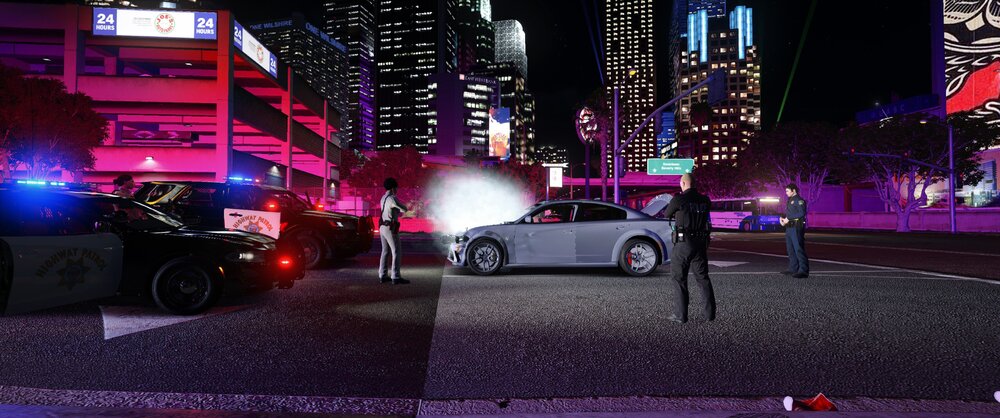 Could contain: car, vehicle, land vehicle, building, outdoor, skyscraper, wheel, road, night, light, city, street