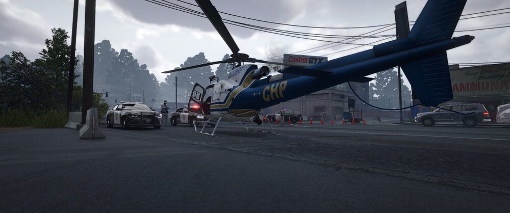 Could contain: sky, outdoor, road, vehicle, cloud, aircraft, transport, helicopter rotor, land vehicle, car, street, plane, helicopter