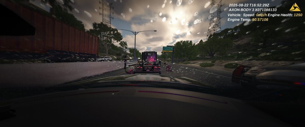 Could contain: cloud, text, sky, screenshot, land vehicle, outdoor, tree, vehicle, pc game, street