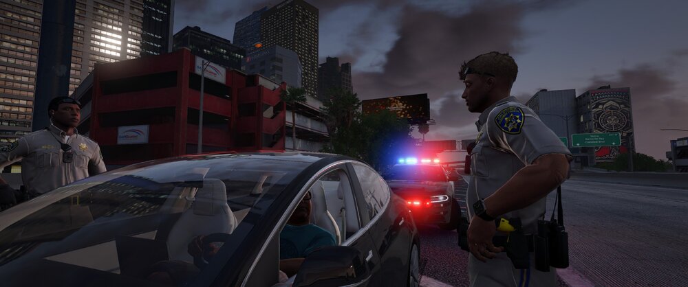 Could contain: pc game, sky, screenshot, digital compositing, video game software, action-adventure game, 3d modeling, adventure game, strategy video game, vehicle, car, land vehicle, outdoor, person, city