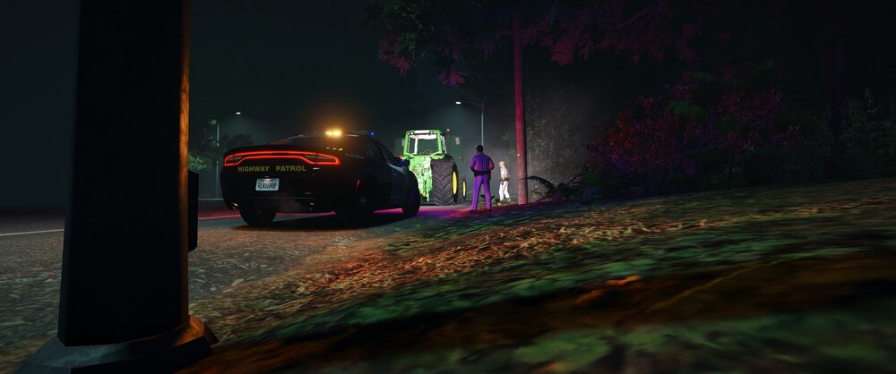 Could contain: vehicle, land vehicle, car, outdoor, wheel, truck, night, ground, street, light