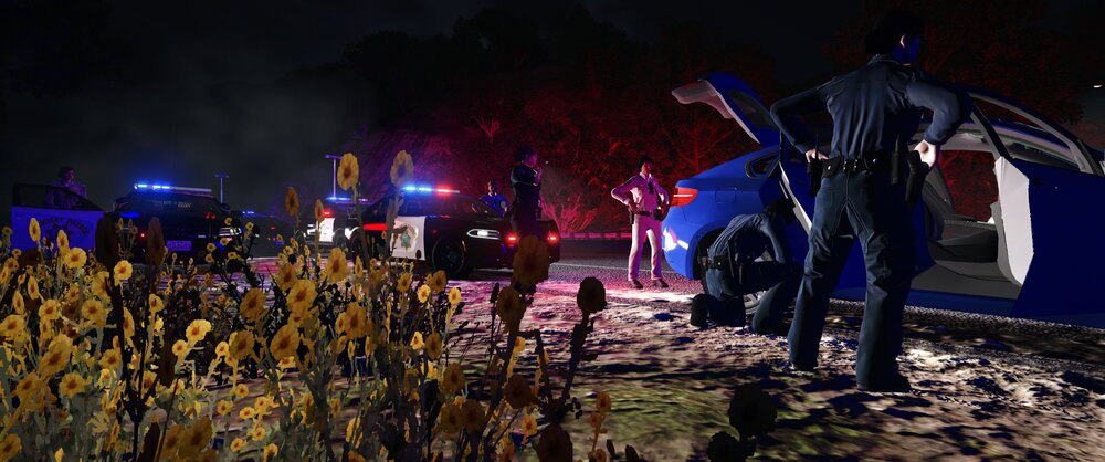 Could contain: outdoor, firefighter, people, ground, person, night