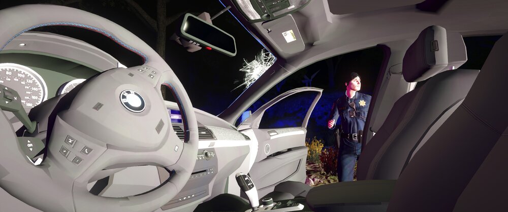 Could contain: auto part, vehicle, transport, car, cockpit, wheel, indoor, control panel