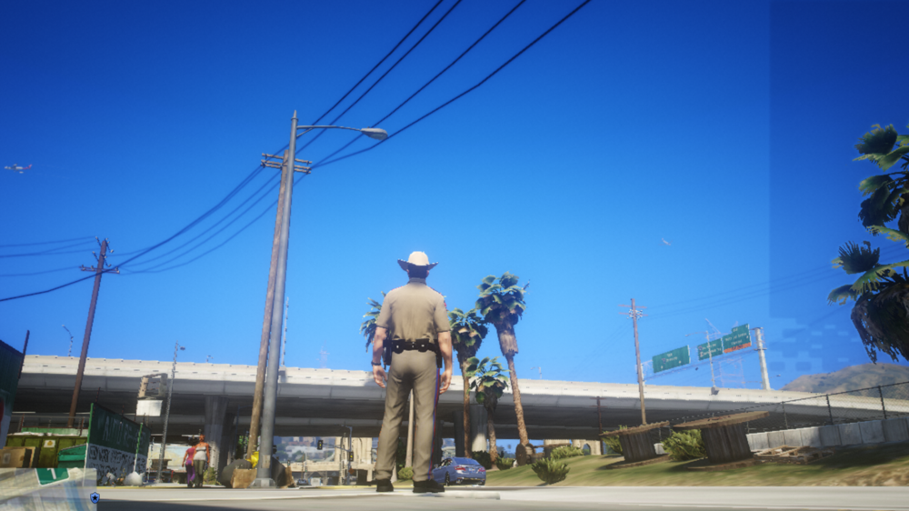 Could contain: sky, outdoor, tree, statue, road, street, standing