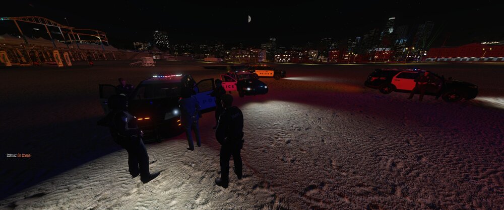 Could contain: outdoor, ground, sky, person, night, people, winter