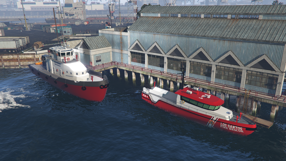 Could contain: transport, watercraft, outdoor, water, vehicle, naval architecture, building, boat, red, large, ship