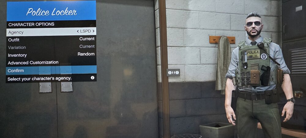 Could contain: text, clothing, screenshot, man, person, trousers, wall, indoor