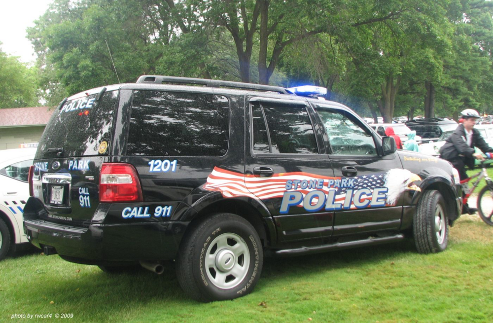 Could contain: land vehicle, wheel, vehicle, transport, tire, outdoor, sport utility vehicle, auto part, automotive tire, roof rack, motor vehicle, bumper, ford, automotive exterior, car, automotive luggage rack, fender, grass, vehicle registration plate, automotive carrying rack, police, compact sport utility vehicle, law enforcement, jeep