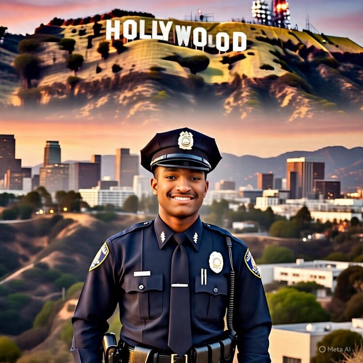 Could contain: clothing, person, human face, man, outdoor, sky, skyscraper, officer, military uniform, uniform, city