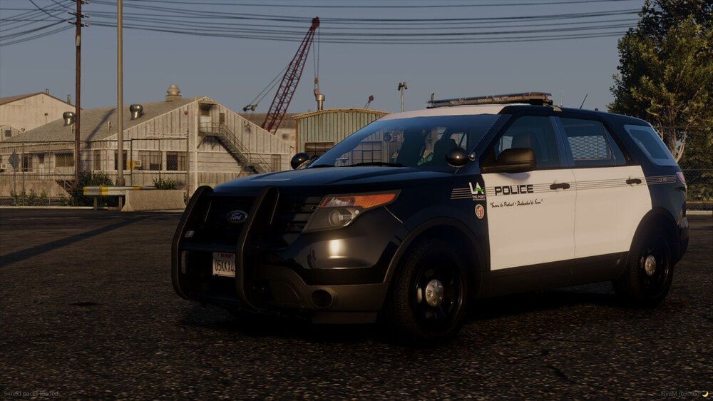 Could contain: land vehicle, vehicle, outdoor, wheel, tire, sky, transport, auto part, sport utility vehicle, compact sport utility vehicle, bumper, motor vehicle, ford, automotive exterior, roof rack, crossover suv, road, police, car