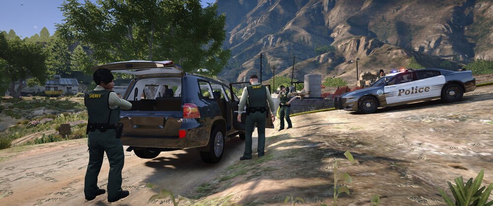 Could contain: outdoor, land vehicle, wheel, transport, ground, tire, tree, sky, truck, mountain, road, person, carrying, people, standing, vehicle