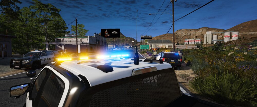 Could contain: outdoor, sky, vehicle, land vehicle, tree, car, auto part, road, light, street, blue, ground