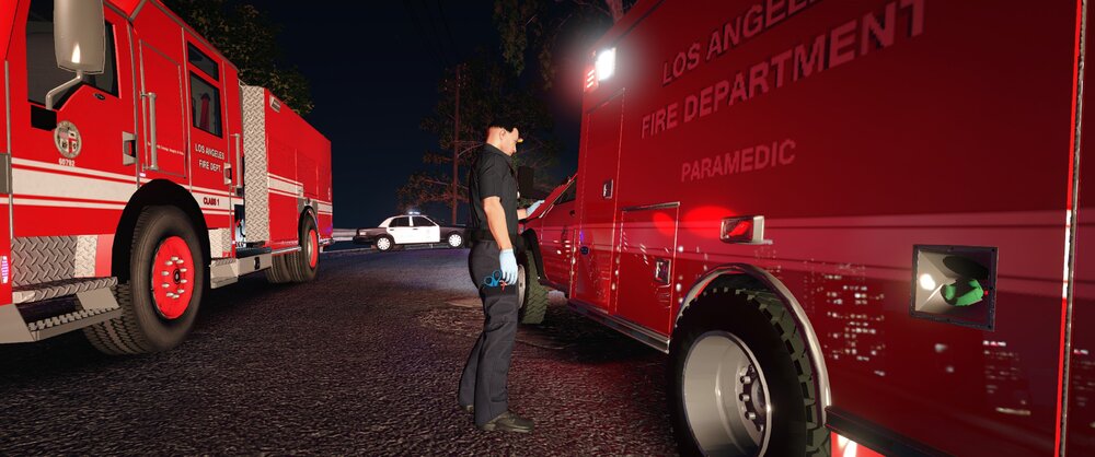 Could contain: vehicle, transport, land vehicle, wheel, firefighter, fire department, fire, emergency service, outdoor, fire apparatus, emergency vehicle, red, auto part, truck, emergency, tire, text, rescue, department, person, ground, parked