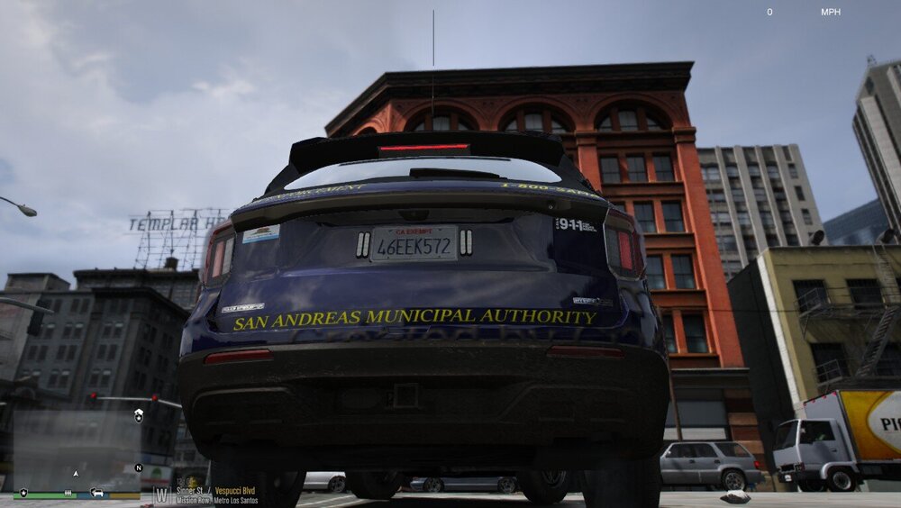 Could contain: sky, outdoor, building, vehicle, cloud, transport, land vehicle, car, street, city, driving, parked